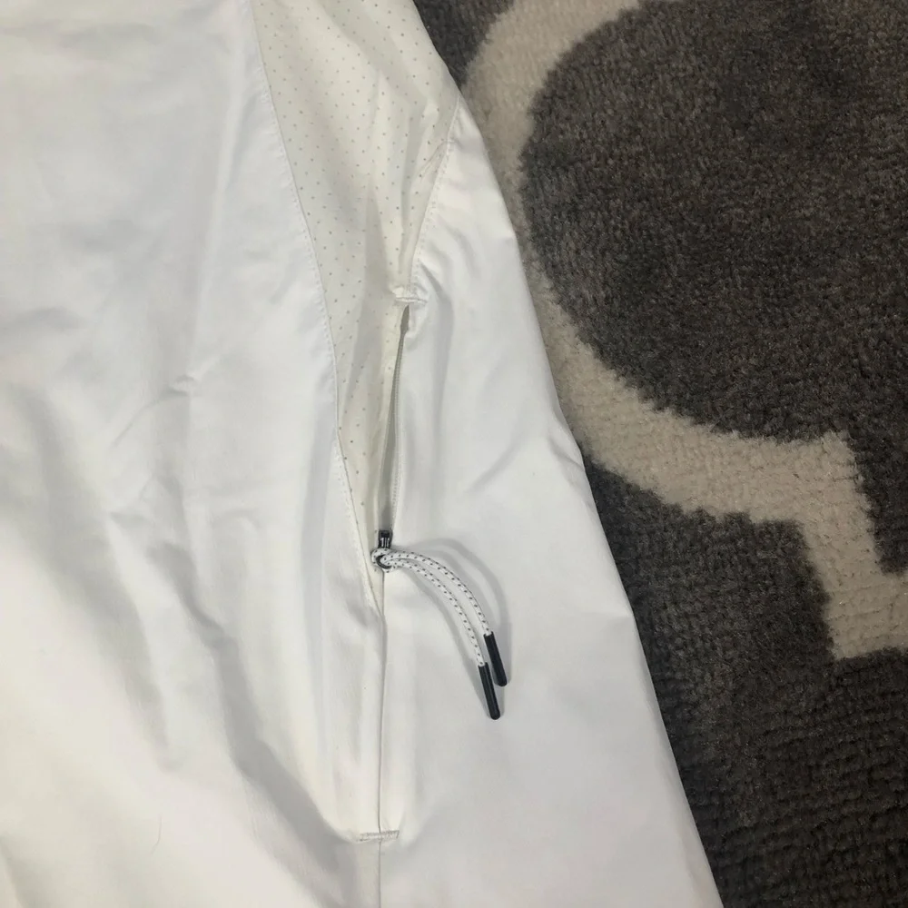 Nike Jacket Mens Size Large Baseball White Hot 897383-100 Pullover 3/4 Sleeve
